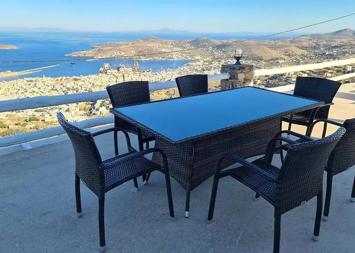 Uppolis με θέα τα νησιά Vakantiehuis Ano Syros