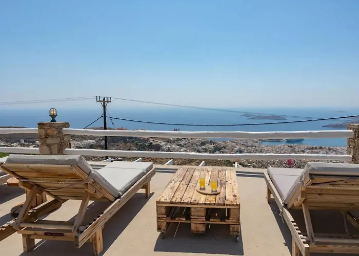 Сasa de vacaciones Uppolis με θέα τα νησιά Ano Syros